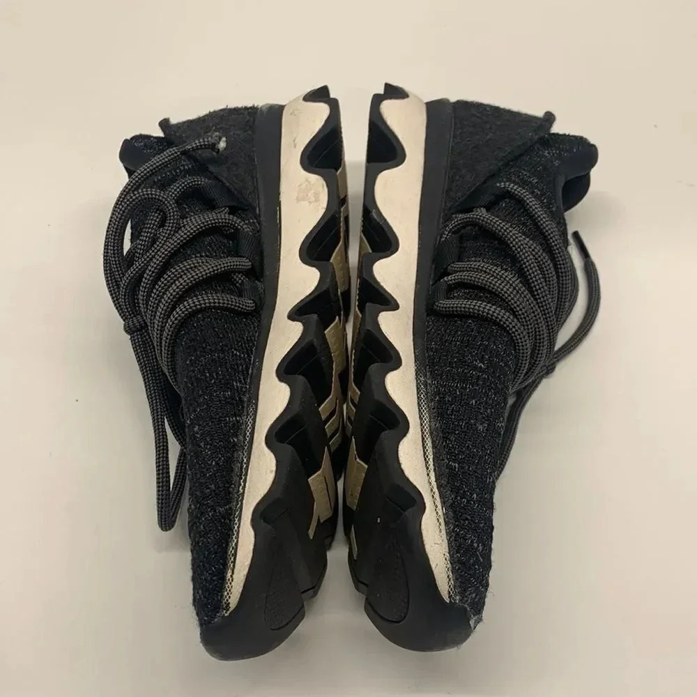 Sorel Kinetic Lace Up Low Top Knit Sneakers Running Shoe Black Women's 8 - Picture 5 of 10